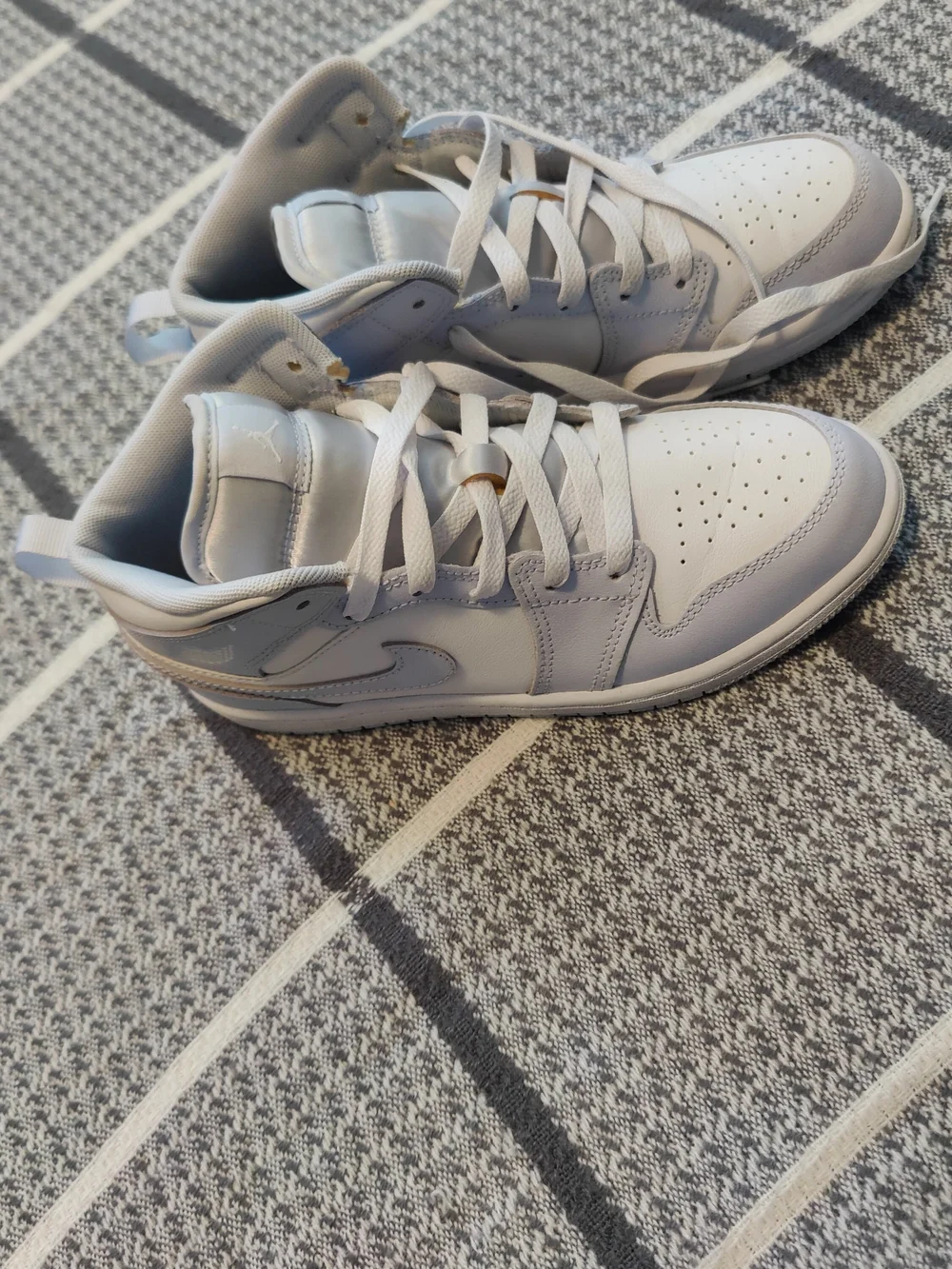 Nike High Top Sneakers in Light Blue and White